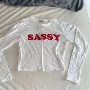 “Sassy” fashion nova crop top